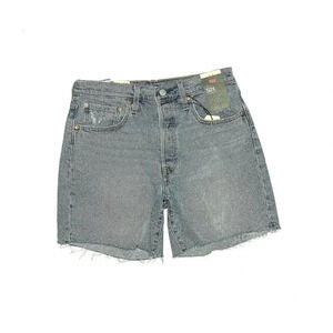 NWT! Levi’s 501 classic medium blue wash cut off jean shorts, size 30, 6” inseam